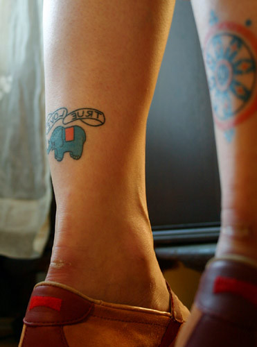robyn's tattoo. I never found out the significance of the elephant or the 