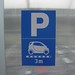 parking spot. smart car. switzerland
