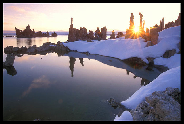 Tufa Sunburst, Mono Lake
