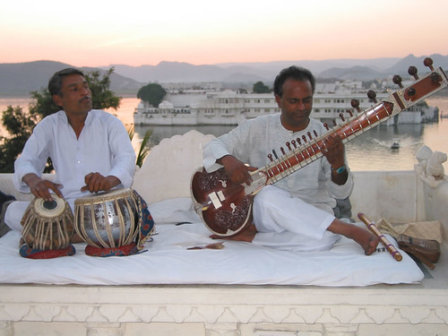 Musicians at Lake Pichola, Udaipur