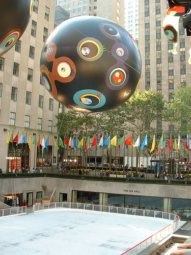 Balloons over Rockefeller Center