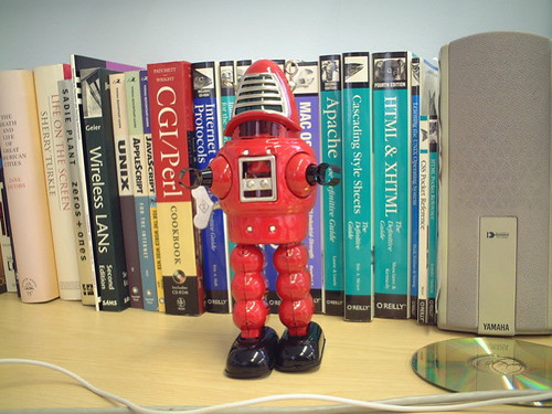 Robots guard my books