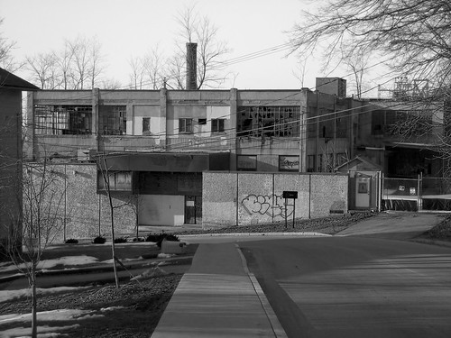 The Old Gun Factory - another view -bw