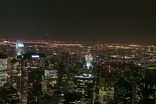 new york skyline at night. New York night time skyline