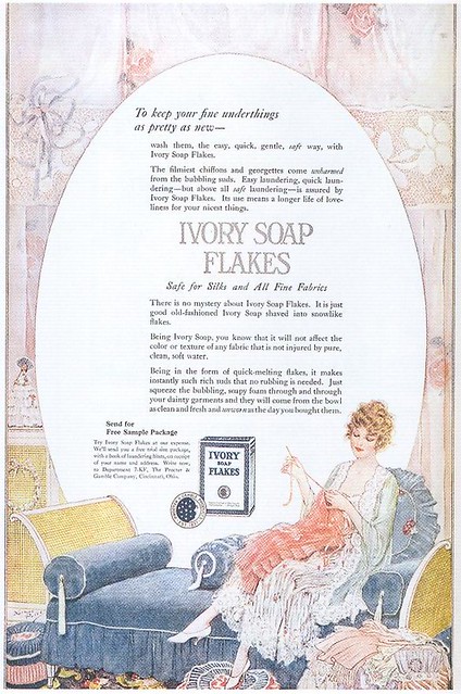 Norman Price, Ivory Soap Flakes ad, 1920