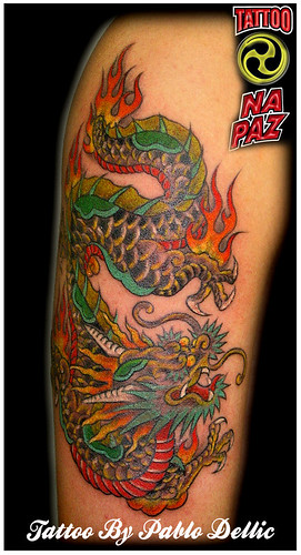 Tatuagem de dragão chines ,chinese dragon Tattoo by Pablo Dellic by Pablo 