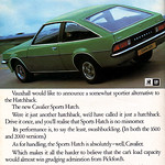 Vauxhall Cavalier Sports Hatch Retro Car Advert