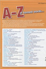 a-z of banned words