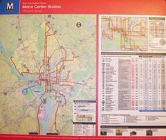 WMATA bus map mouse pad
