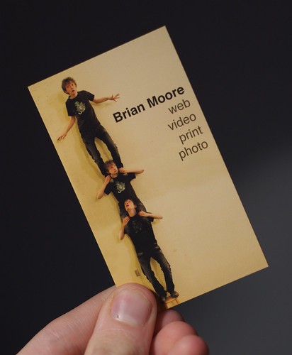 Memorable Business Cards. Front of New Business Card