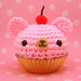 Amigurumi Pink Cupcake with Cherry on top