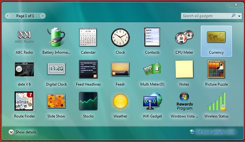 Vista Gadgets On Windows 7