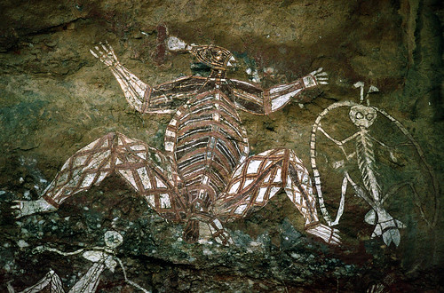 Аборигенские рисунки на скале