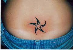 start symbol body tattoo lower back