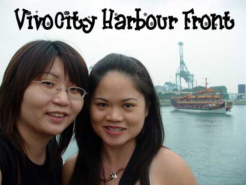 Suanie and Pinky at VivoCity Harbour Front