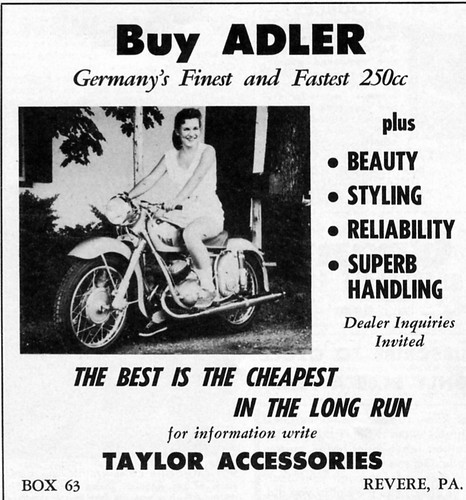 Adler 250 Motorcycle Ad