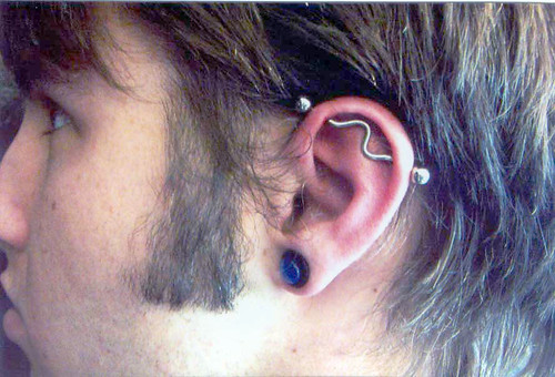 pierce · piercing · pierced · piercer · lobe · lip · ear · cartilage · nose 