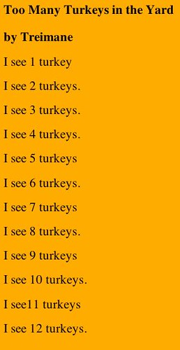 Too Many Turkeys
