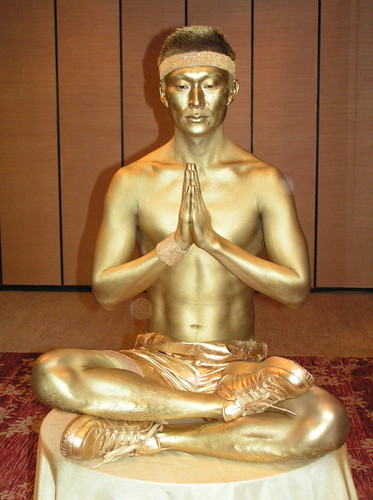 Gold Statue Body Painting