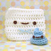 Amigurumi Mr Toilet Paper and Mr Poop- all decked out in blue