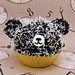 Amigurumi Halloween black maggoty cupcake bear