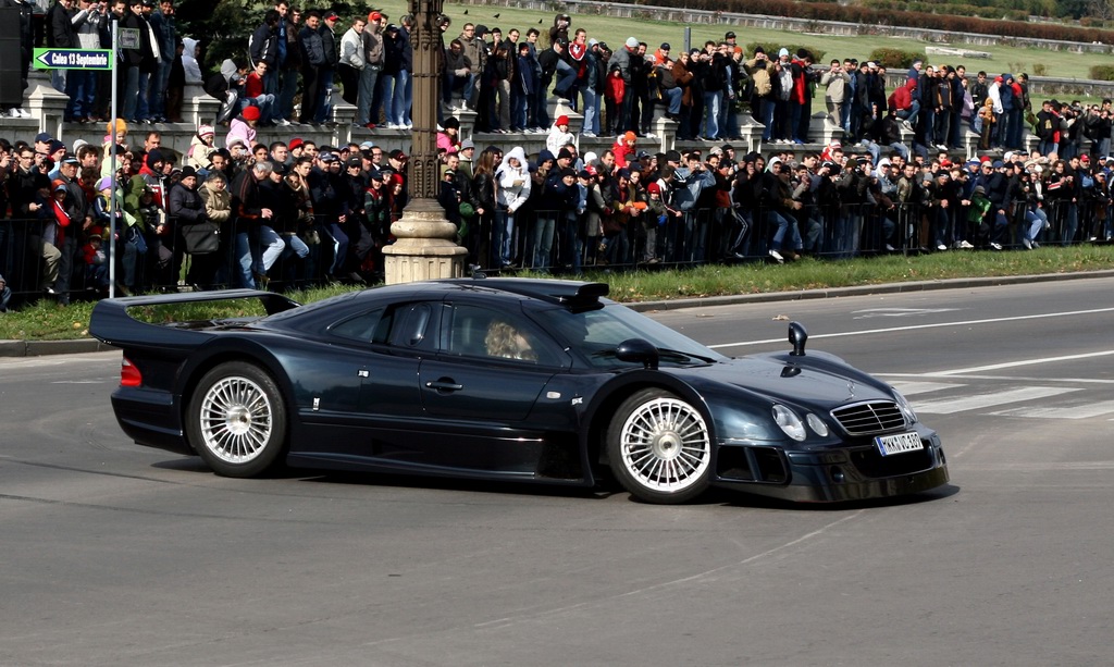 Track Car:Black 1999 Mercedes Benz CLK-GTR AMG