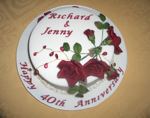 pictures of 40th anniversary cakes.  40th wedding anniversary cake 