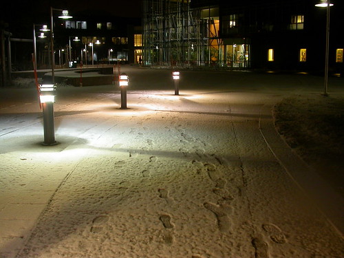 First snow at UAA