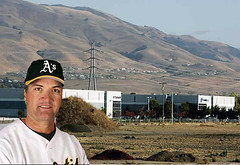 What hotel do visiting teams stay in while playing the Oakland Athletics?