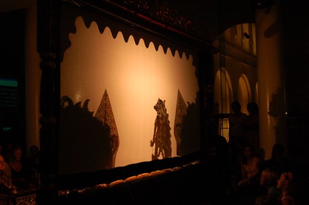 Indonesian Shadow Puppets. wayang kulit- indonesian shadow puppets. the stage