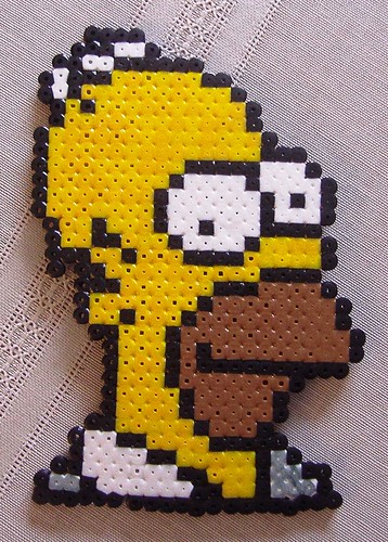Perler Homer Simpson