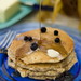 Lemon Cornmeal Blueberry Pancakes
