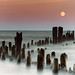 Moonrise at Evanston, Illinois - by James Jordan