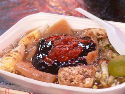 kuching food - Beehoon belacan