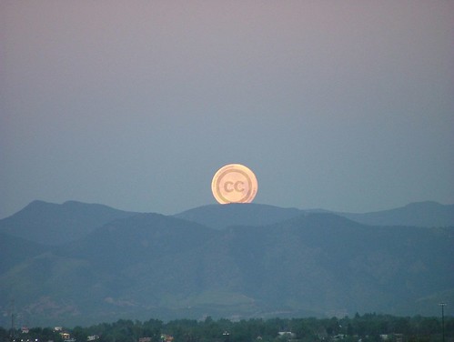 Creative Commons Moon. by Jeffrey Beall.