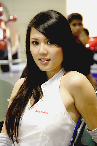 Sexy Girl Model Autoshow Singapore