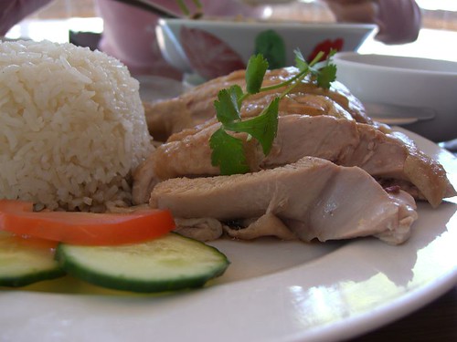 Hainanese Chicken Rice - Nyonya Hut middot; Assam Laksa