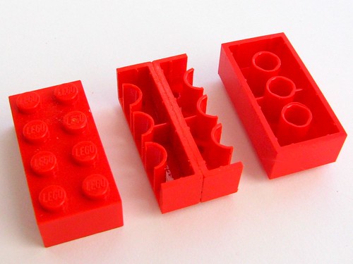 Inside-out Lego brick (by oskay)