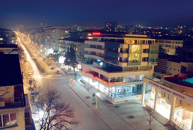Stara Zagora at night