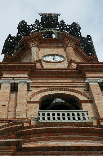 Puerto Vallarta church tower from below Iglesia de Nuestra Señora de Guadalupe