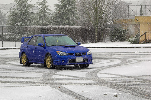 subaru impreza snow. 2006 Subaru Impreza WRX STI on