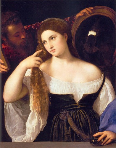 Titian, Young Woman Combing Her Hair, 1514