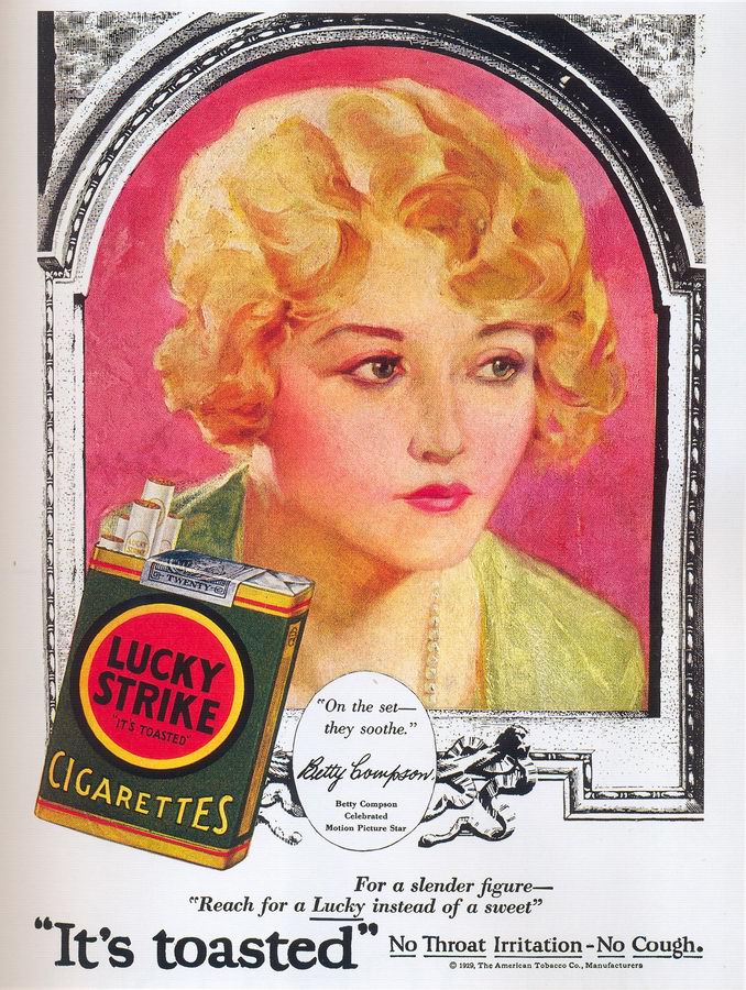 Lucky Strike ad Betty Compson 1929 originally uploaded by Gatochy
