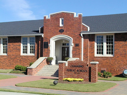 Image result for picture of old cumming elementary school, in forsyth county