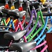 Amsterdam colored bikes