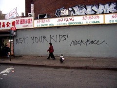 beat your kids! neckface by spinachdip, on Flickr