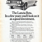 Lancia Beta Advert