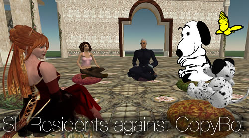 The CopyBot Protest in Second Life