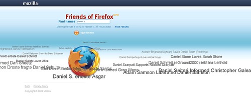 El Mural de Amigos de Firefox sí existe