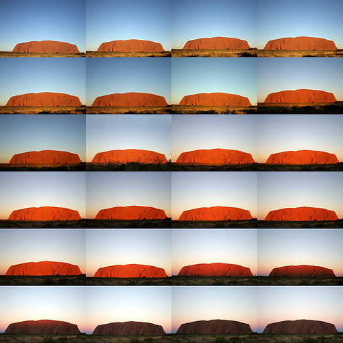 Sunset on Uluru